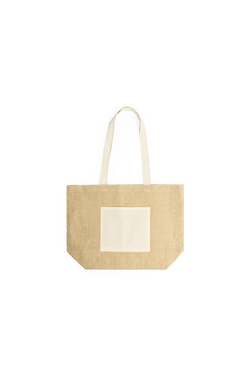 GAVIA Jute and Cotton Tote Bag