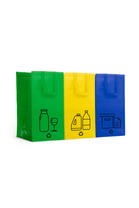Set 3 Sacose de Reciclare VOLGA, 35L