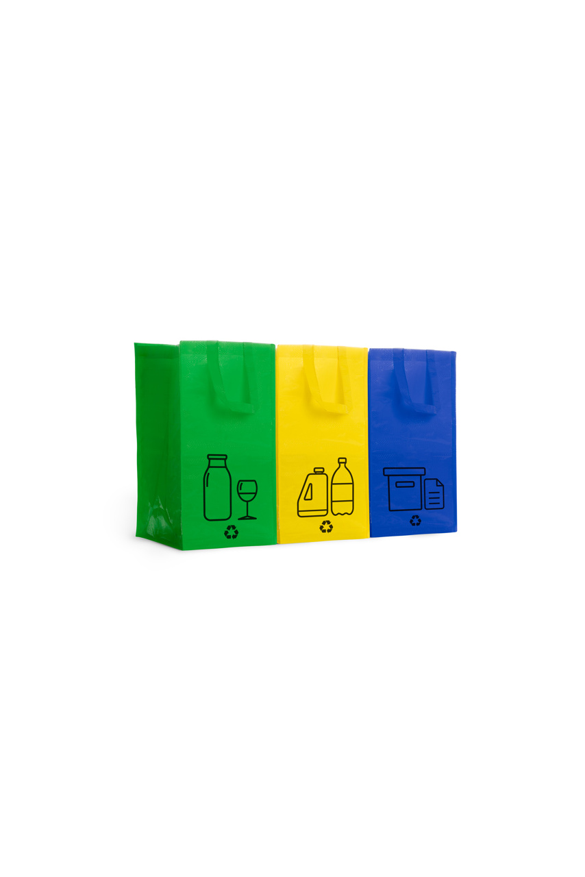 Set 3 Sacose de Reciclare VOLGA, 35L