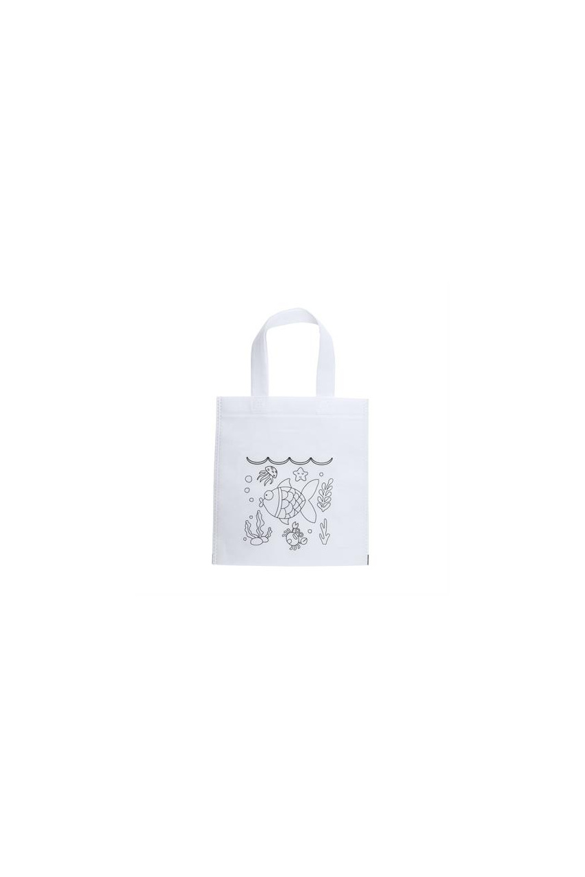 Coloring Non-Woven Tote Bag with Crayons