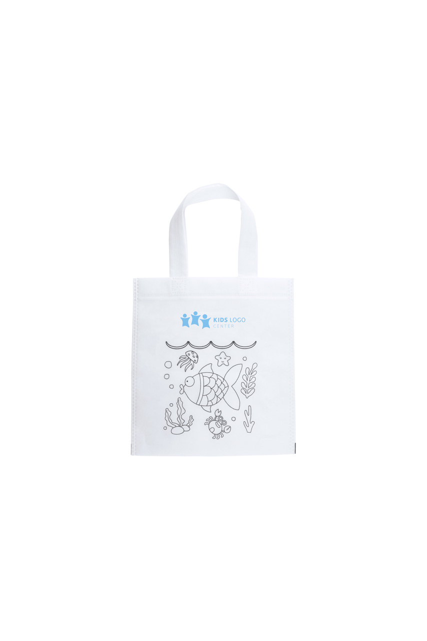 Coloring Non-Woven Tote Bag with Crayons