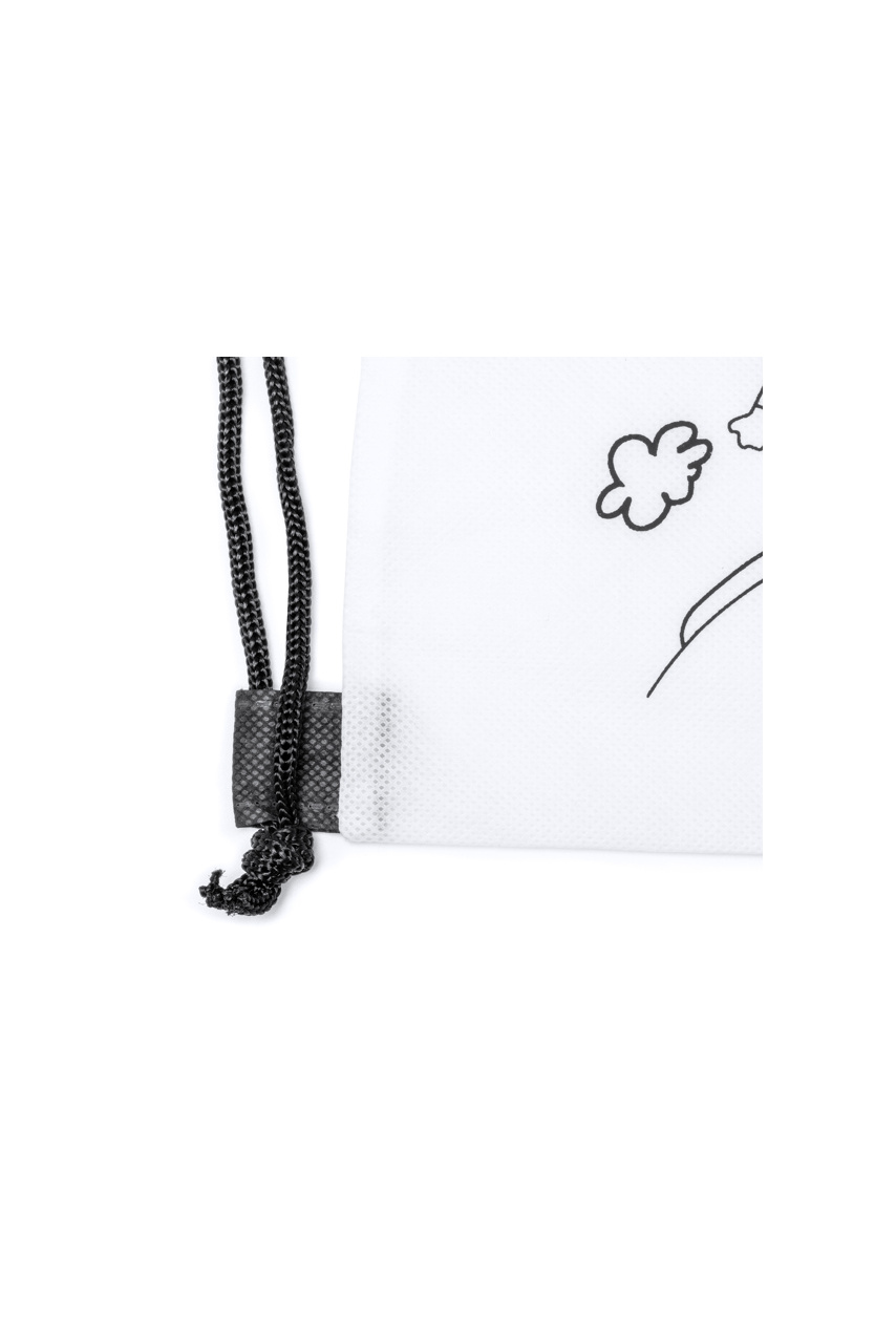 Color Your Own Drawstring Backpack with Crayons