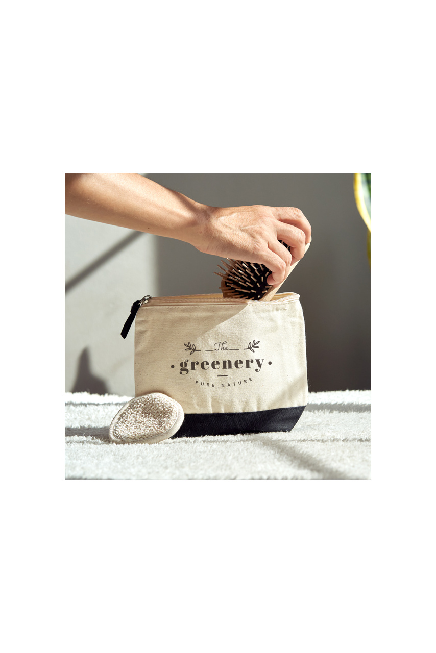 DOEL Two-Tone Cotton Toiletry Bag