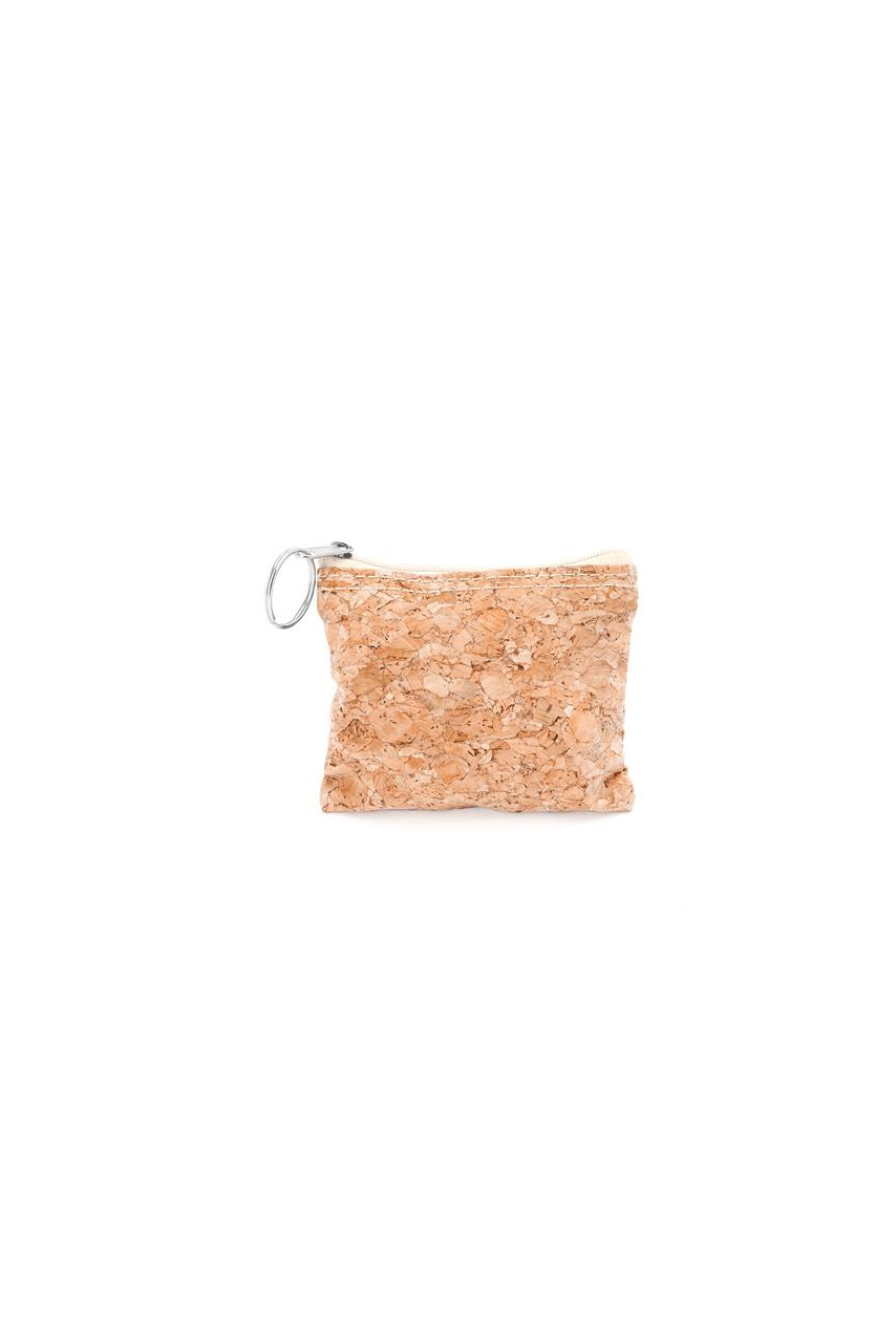 LIMOSA Natural Cork Purse with Silver Ring