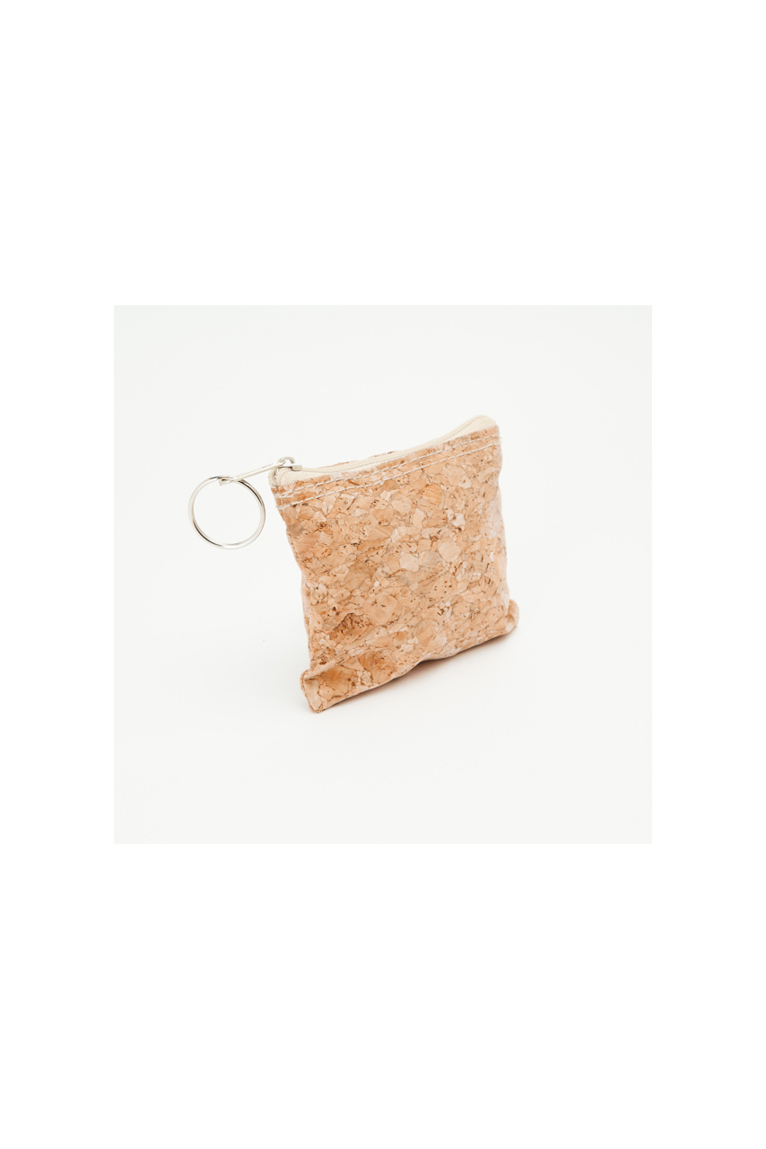 LIMOSA Natural Cork Purse with Silver Ring