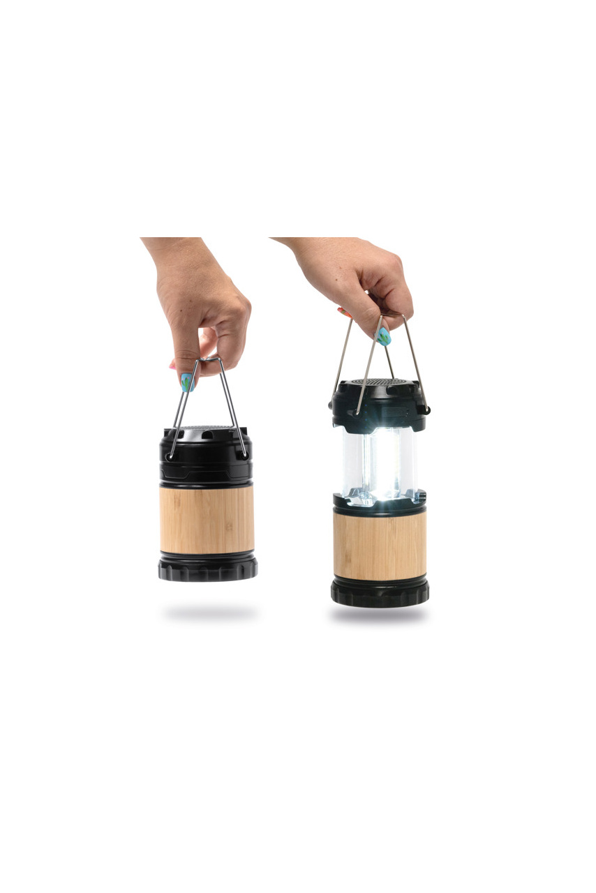Lampa și Boxă Bluetooth MOSUL din Bambus
