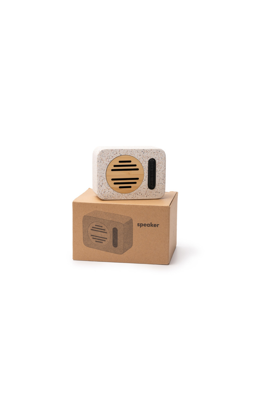 Eco-Friendly Terrazzo and Bamboo Bluetooth Speaker