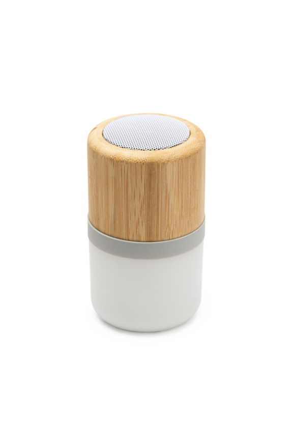 Boxă Wireless OZCAN din Bambus cu LED Multicolor