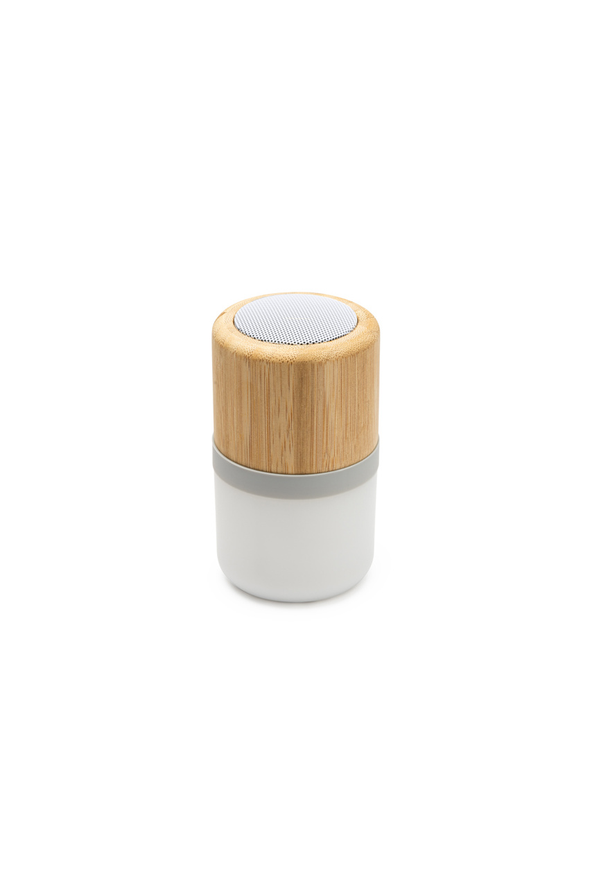 Boxă Wireless OZCAN din Bambus cu LED Multicolor
