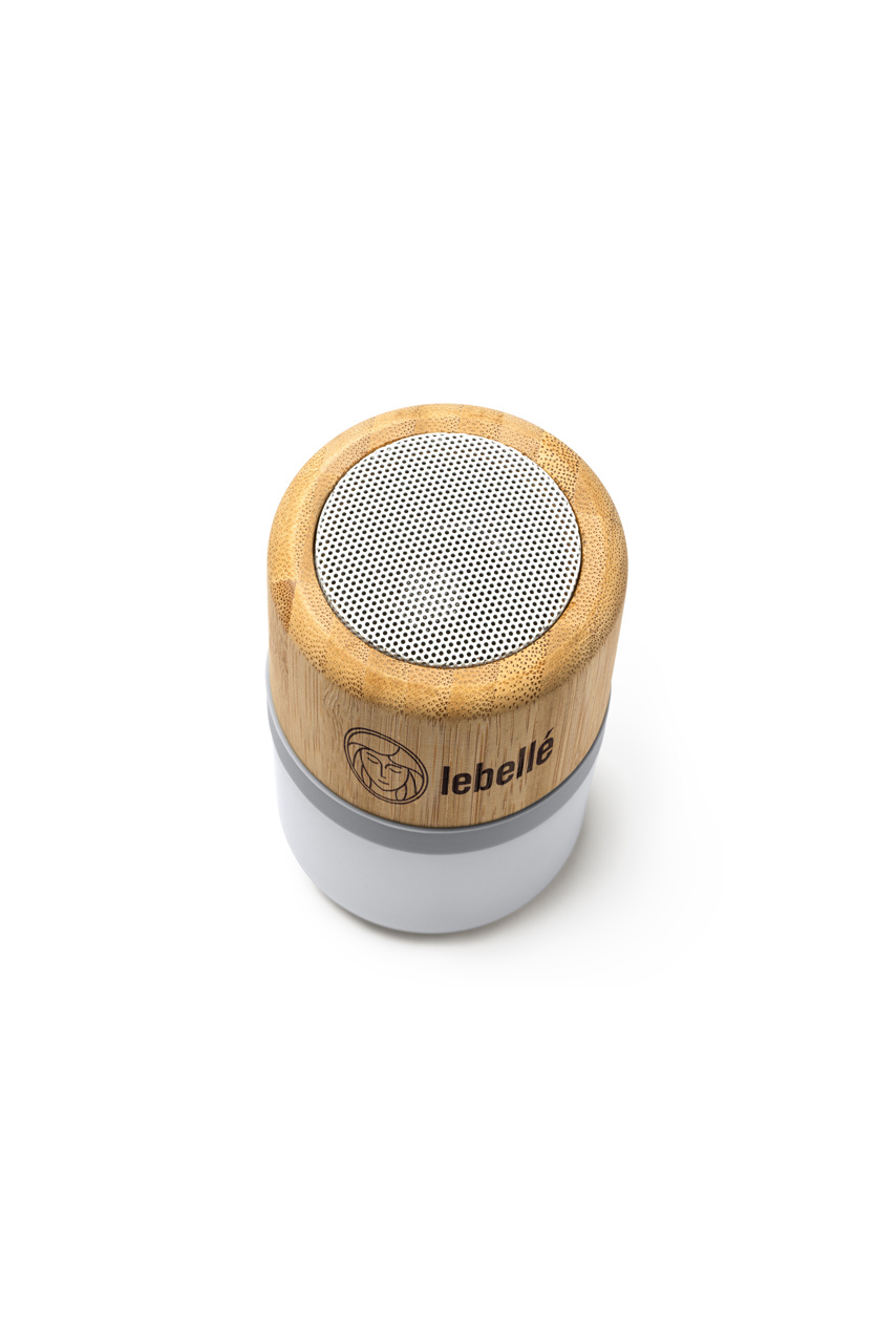 Boxă Wireless OZCAN din Bambus cu LED Multicolor