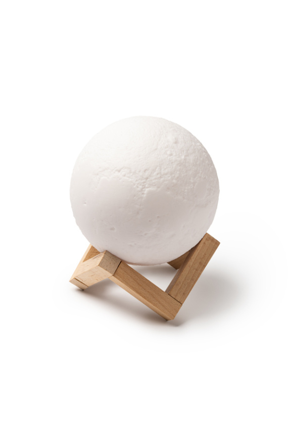 MOON Wireless Speaker & Lamp with Wooden Base
