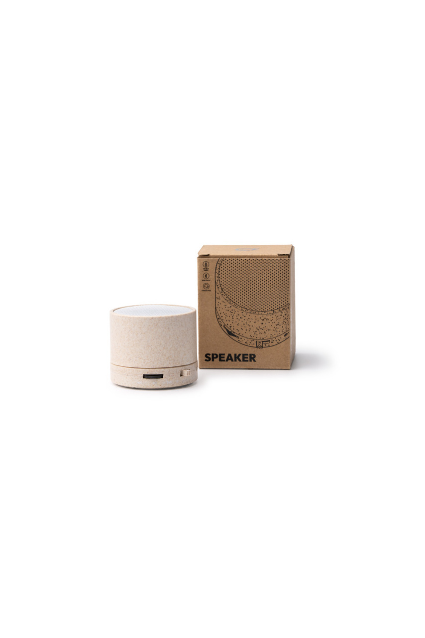 Boxă Wireless Eco KUMBER din Fibră de Grâu