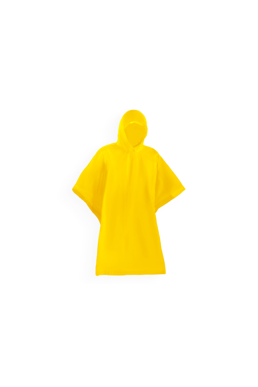 Waterproof PVC Poncho with Hood - One Size