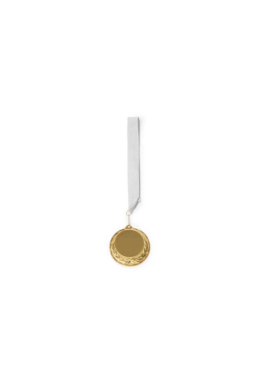Golden Medal with Red Strap - Ideal for Celebrations
