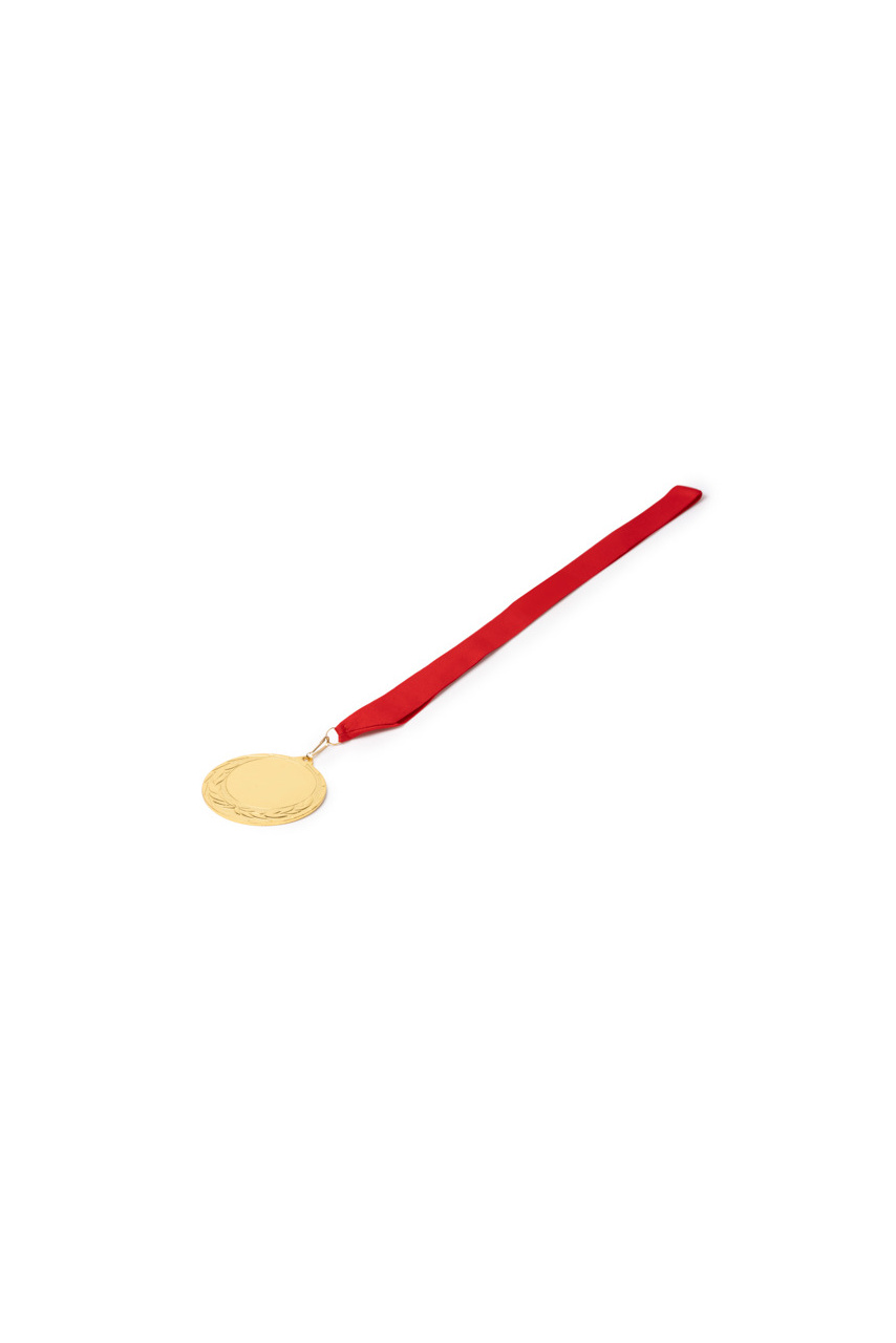 Golden Medal with Red Strap - Ideal for Celebrations