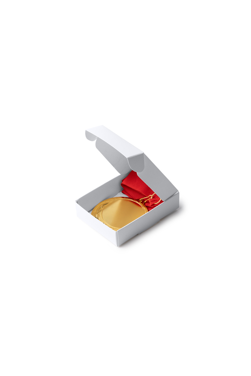 Golden Medal with Red Strap - Ideal for Celebrations