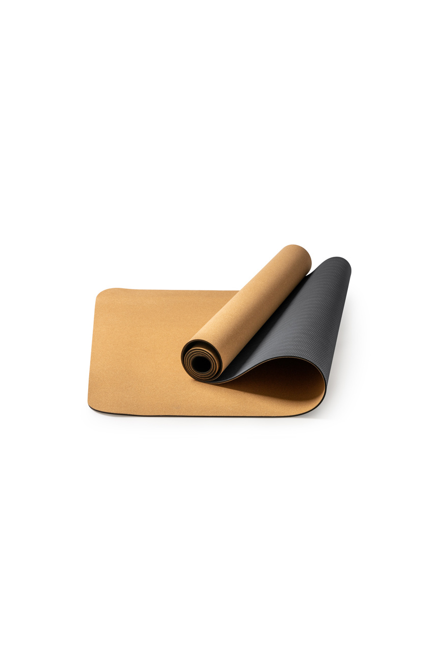AURA Cork Yoga Mat with Anti-Slip Base