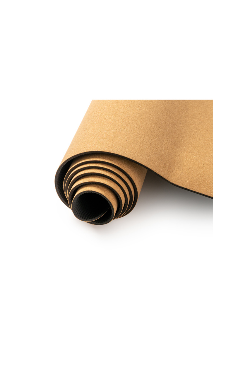 AURA Cork Yoga Mat with Anti-Slip Base