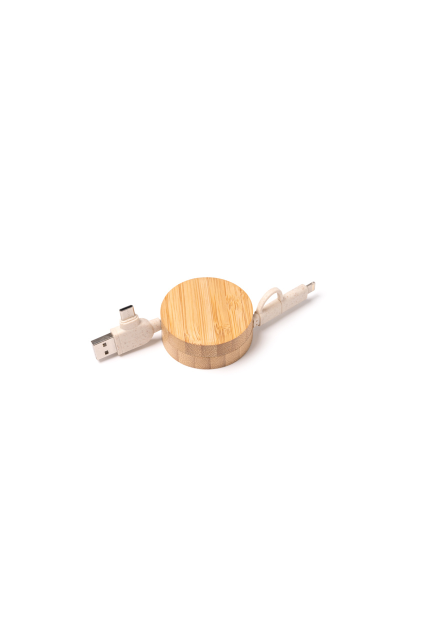 Eco-Friendly Bamboo Charging Cable