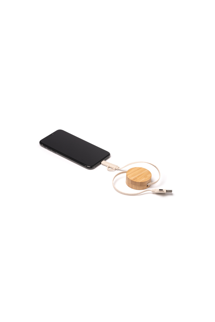 Eco-Friendly Bamboo Charging Cable