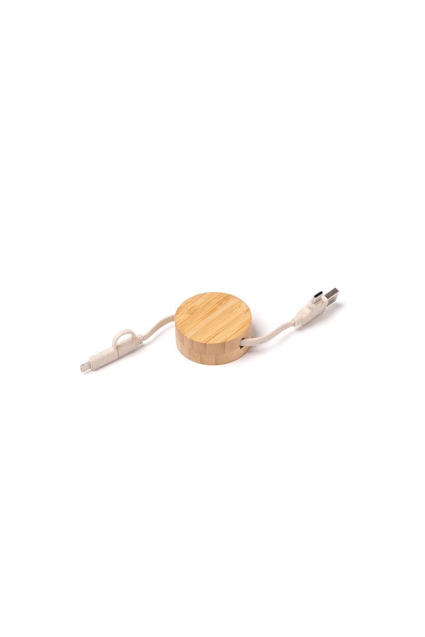 Eco-Friendly Bamboo Charging Cable