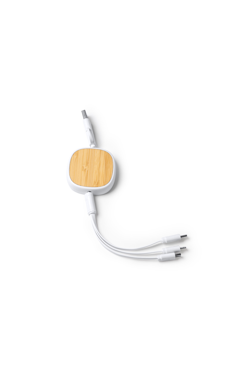 5-in-1 Bamboo Extendable Charging Cable