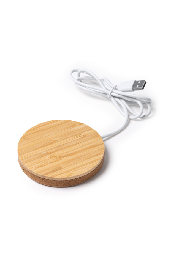 Încărcător Wireless Eco FURAX din Bambus și Plută