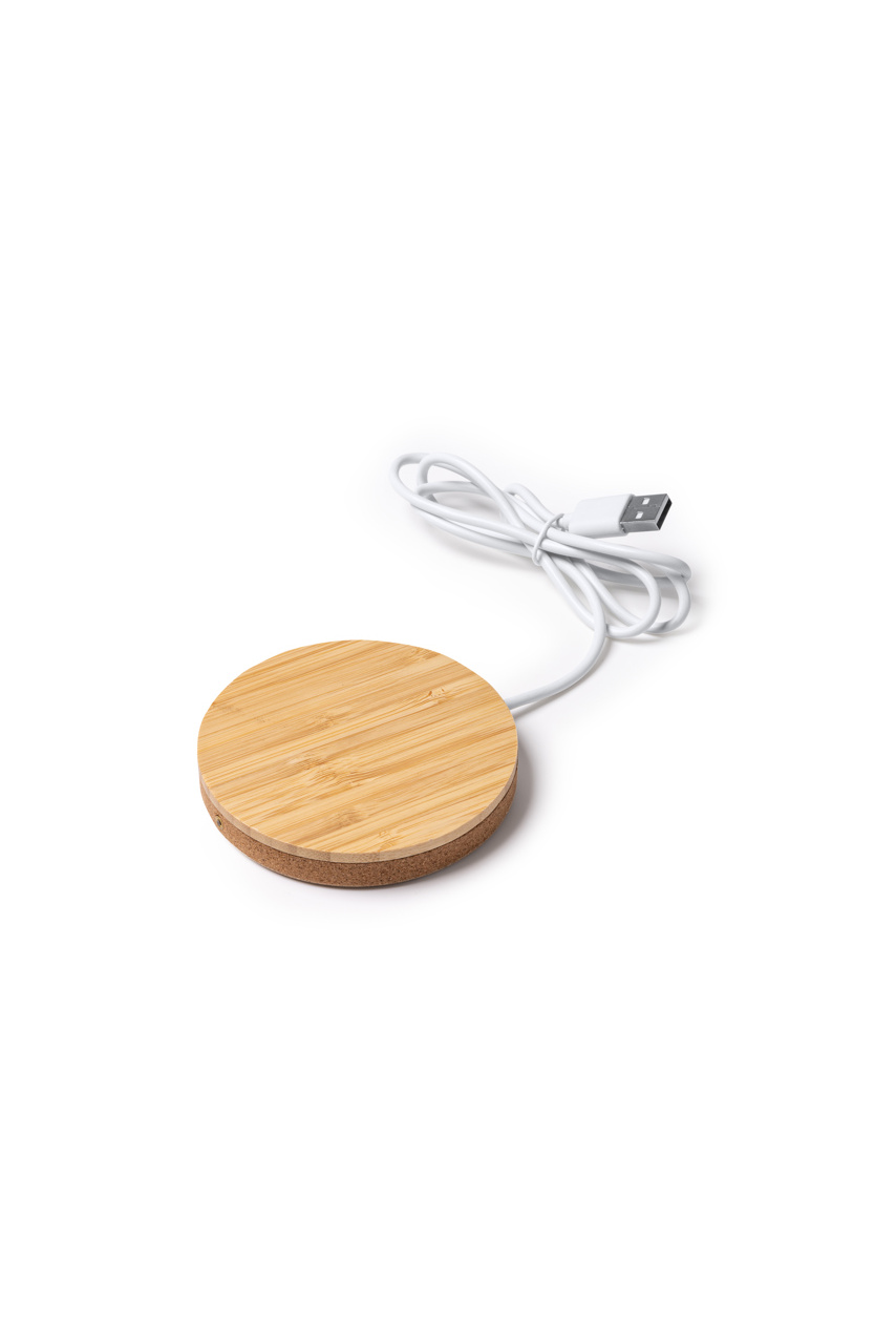 Încărcător Wireless Eco FURAX din Bambus și Plută