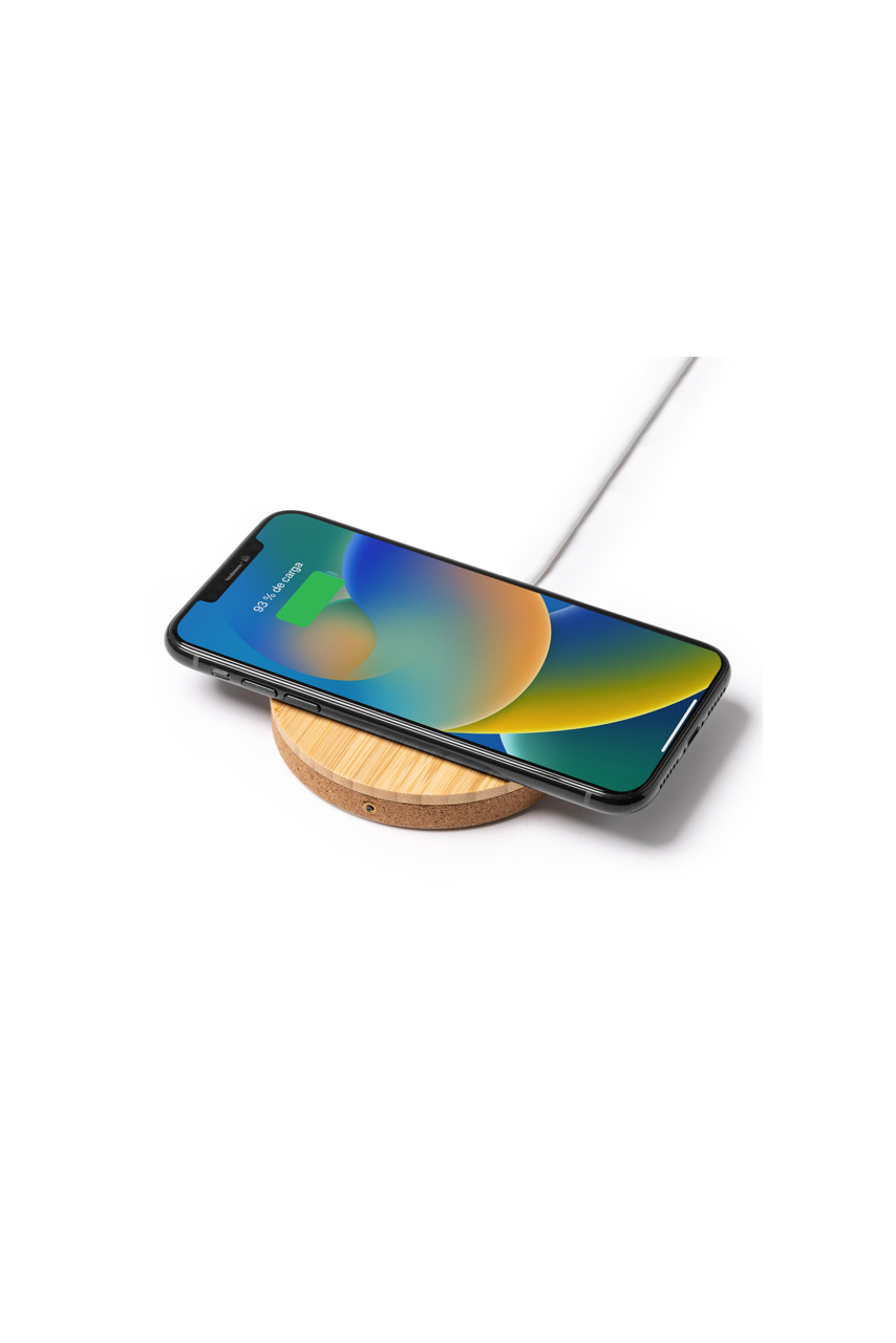 Eco-Friendly Bamboo & Cork Wireless Charger