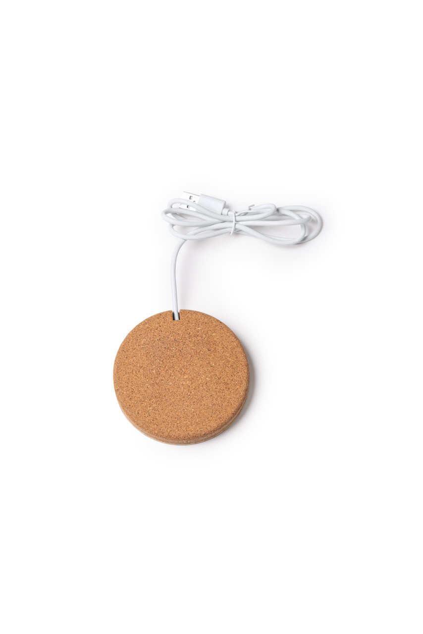 Eco-Friendly Bamboo & Cork Wireless Charger