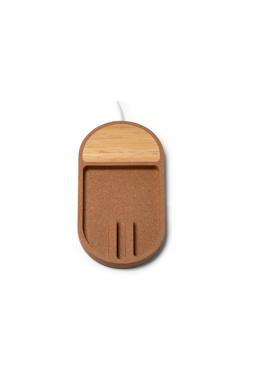 Încărcător Wireless COSMIC din Bambus și Plută - 10W