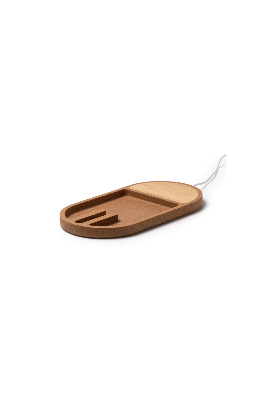 Încărcător Wireless COSMIC din Bambus și Plută - 10W