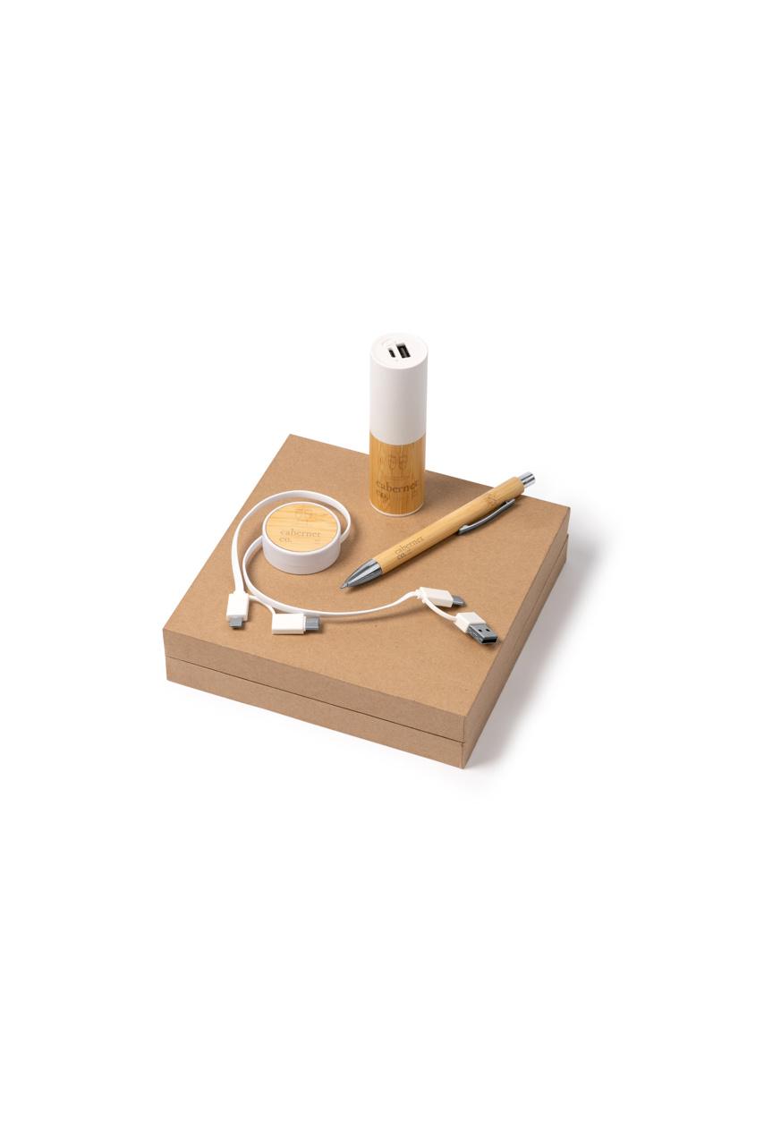 Set Cadou Eco FARGON cu Power Bank și Pix