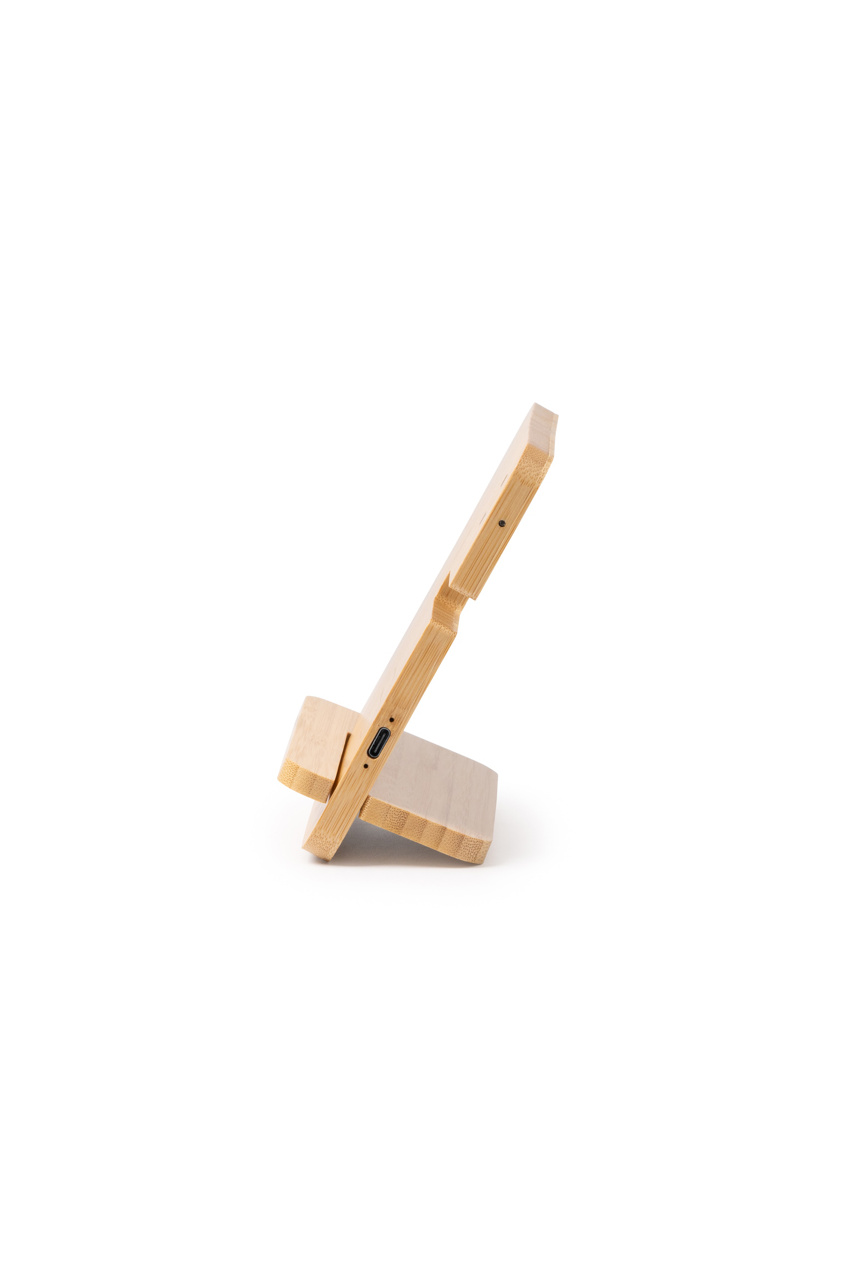 KROSY 3-in-1 Bamboo Wireless Charging Stand