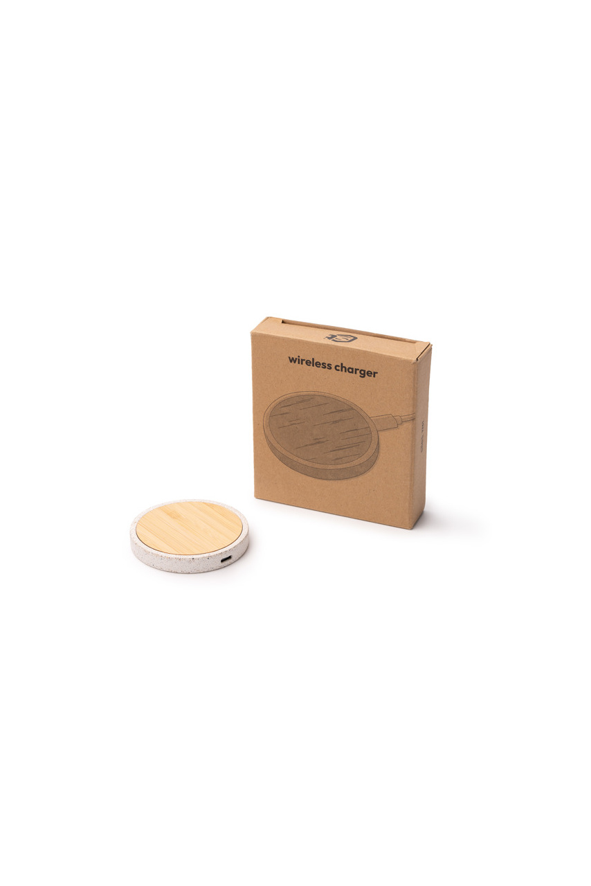 Eco-Friendly Terrazzo Bamboo Wireless Charger