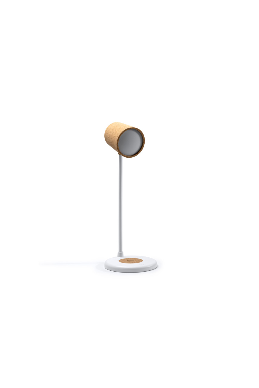 DRAVIS Cork Bluetooth Table Lamp with Wireless Charger