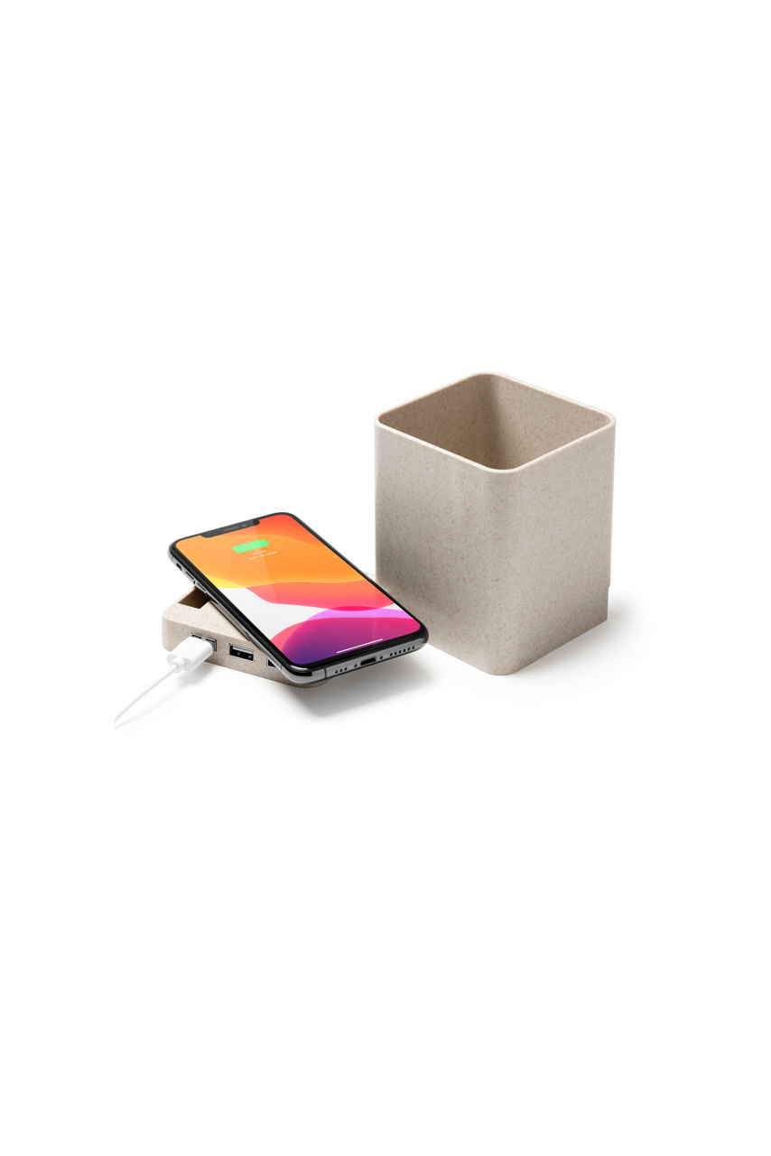 Eco-Friendly Wheat Fiber Wireless Charger