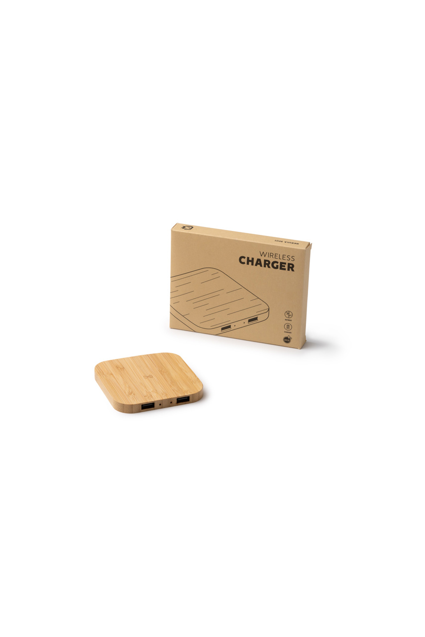 NEBULA Bamboo Wireless Charger - Eco-Friendly Multi-Device Charging