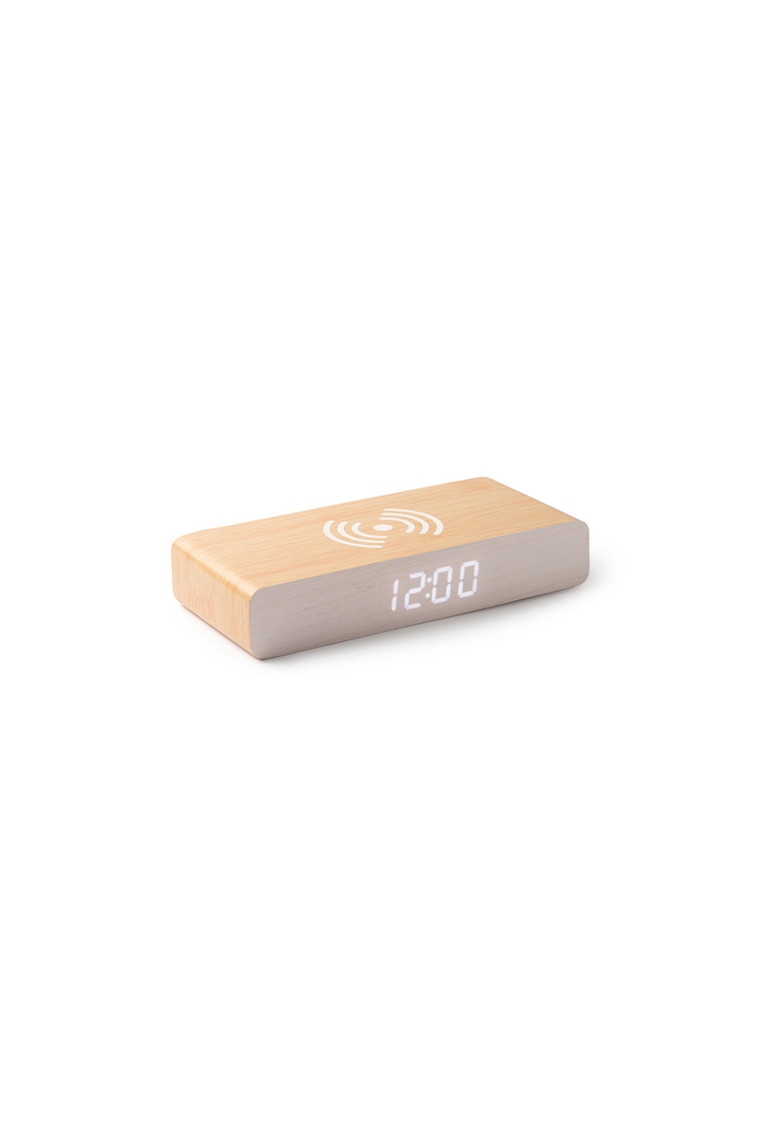 ICARUS Wireless Charging Wooden Clock