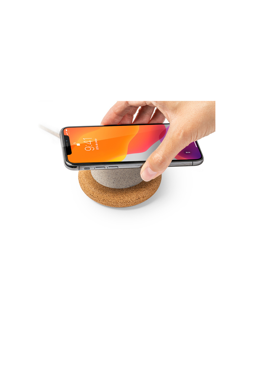 Eco-Friendly Cork Wireless Charger - 15W Power