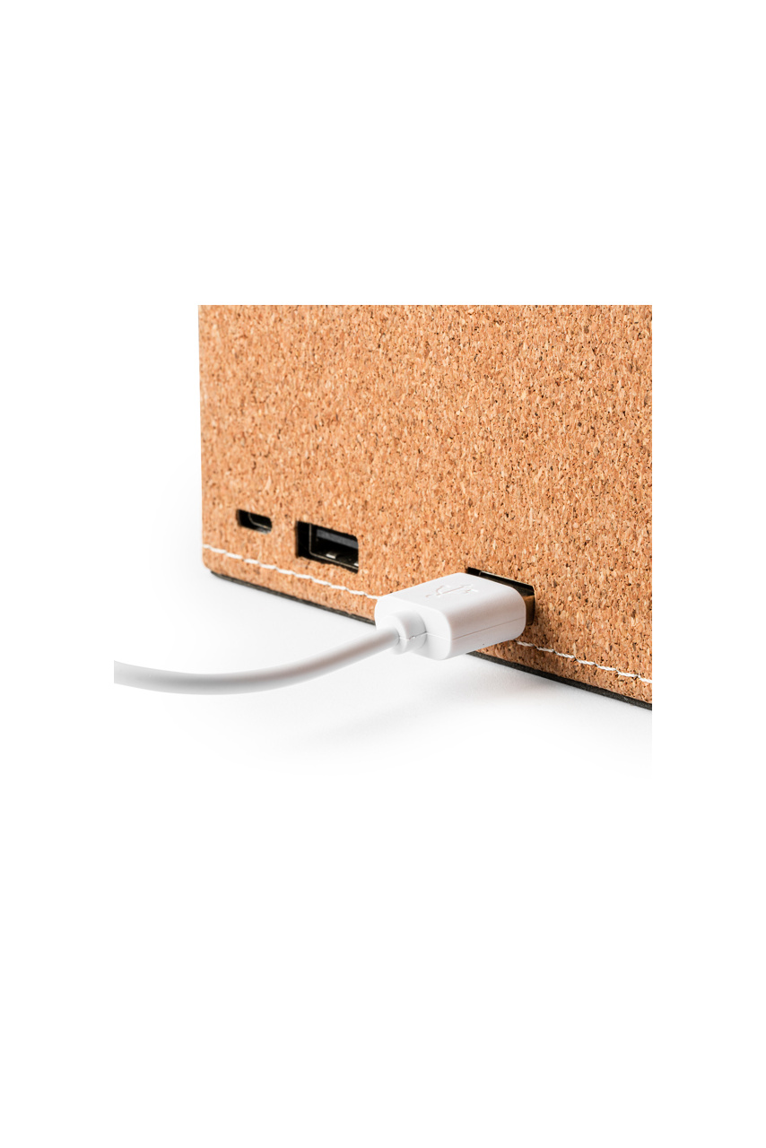 Eco-Friendly Cork Pencil Holder with Wireless Charger