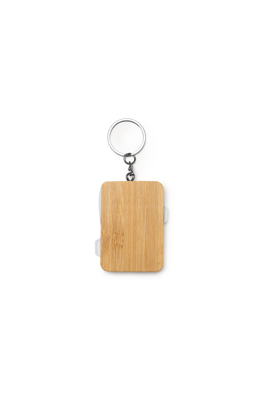 Eco-Friendly Bamboo 3-in-1 Charging Keyring