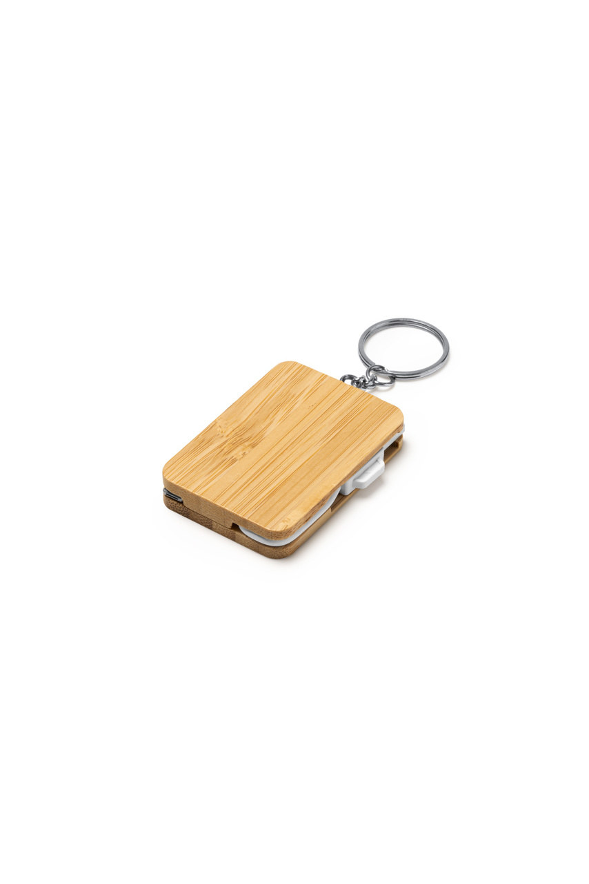 Eco-Friendly Bamboo 3-in-1 Charging Keyring