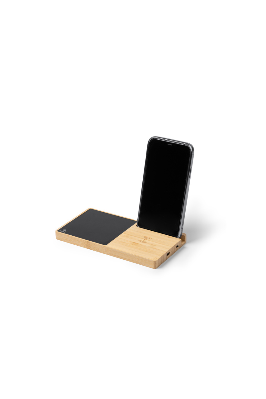 Bamboo Cup Heater with Wireless Charger