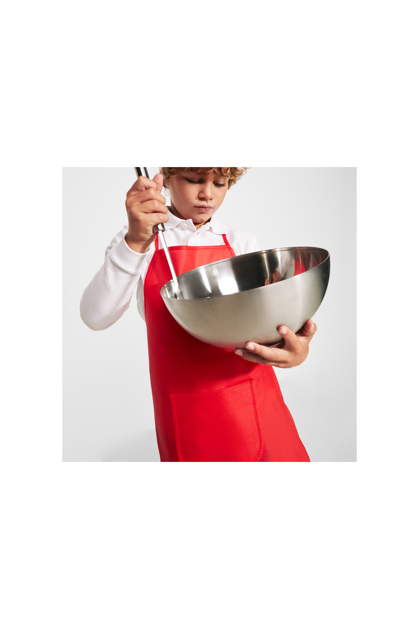 Children's Red Chef Apron and Hat Set