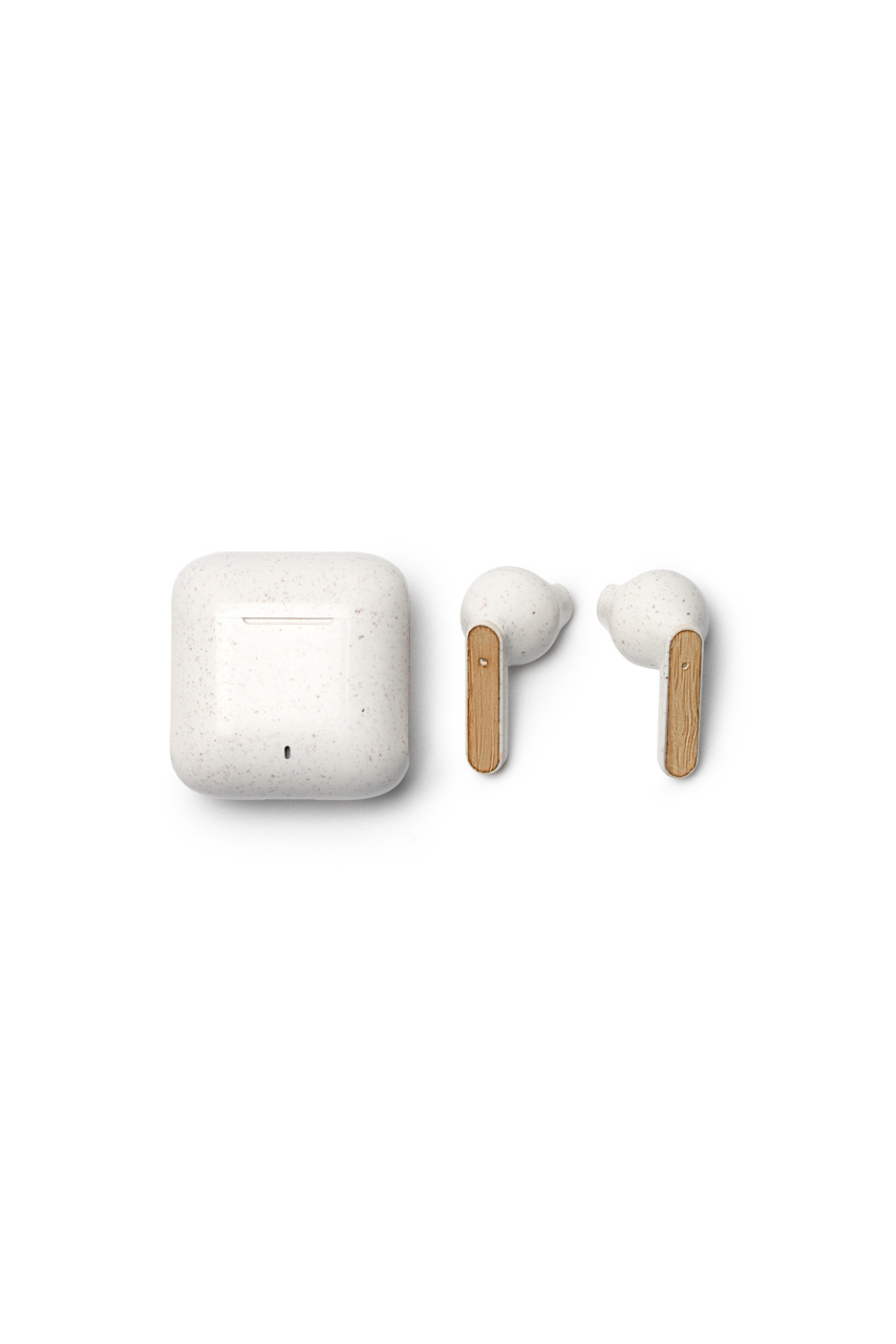 Căști Wireless Eco KUASI din Fibre de Grâu și Bambus
