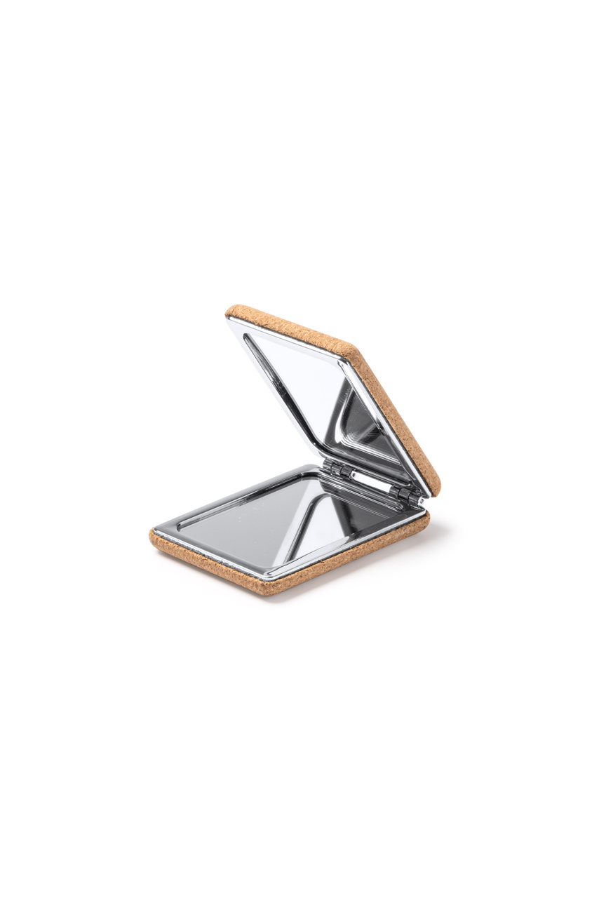 SANTIS Cork Folding Pocket Mirror - Eco-Friendly & Stylish