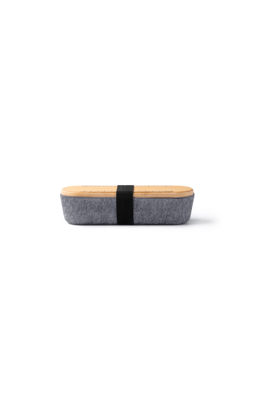 Eco-Friendly Bamboo Felt Pencil Case