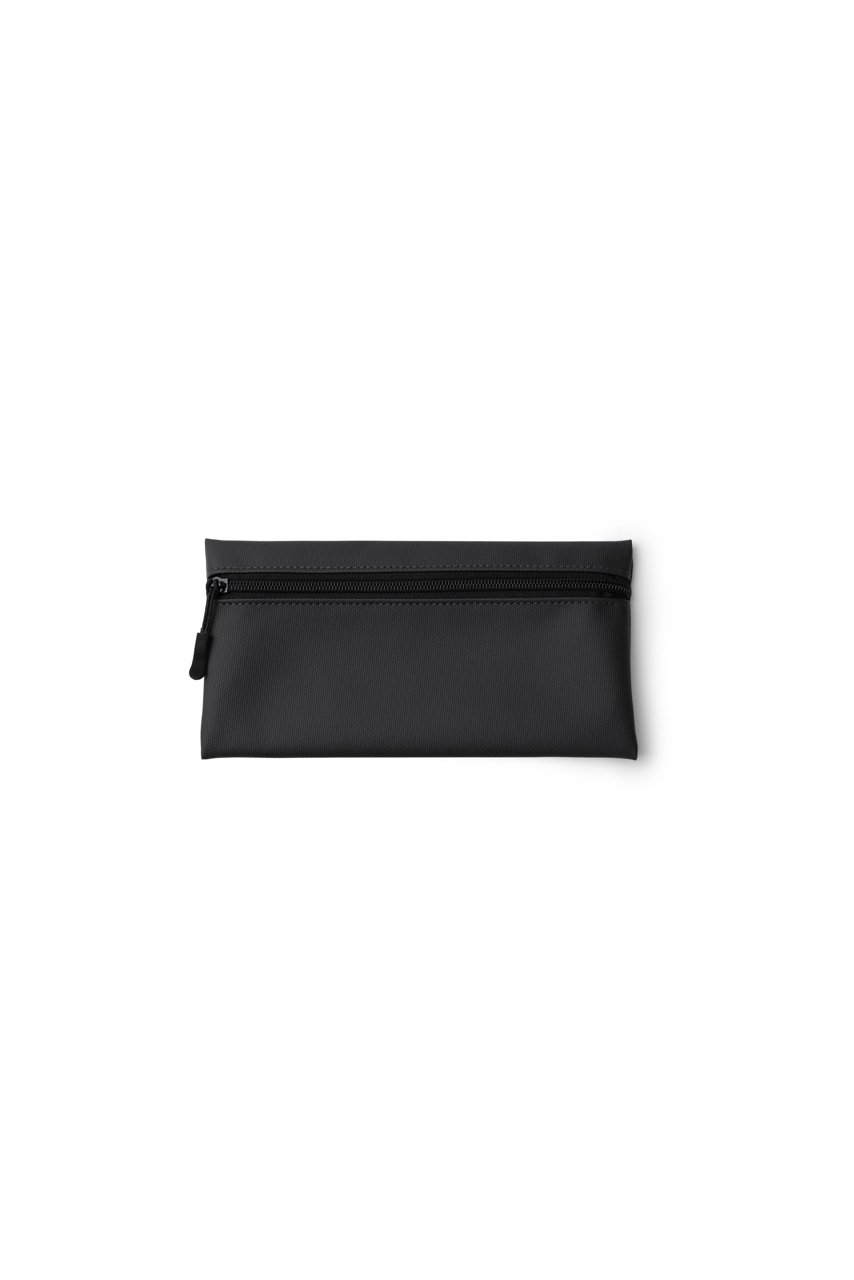Pouch PU cu Fermuar Negru Elegant
