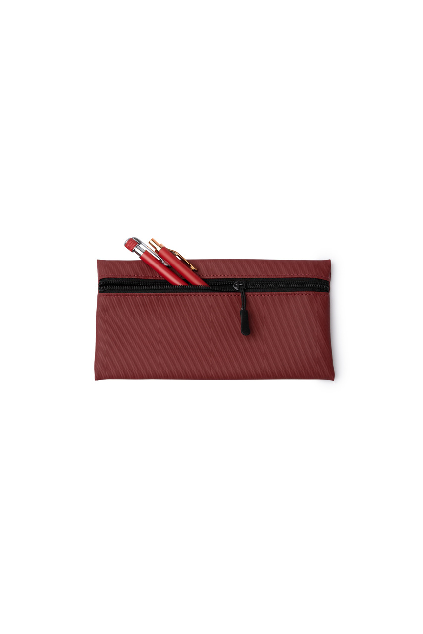 Pouch PU cu Fermuar Negru Elegant